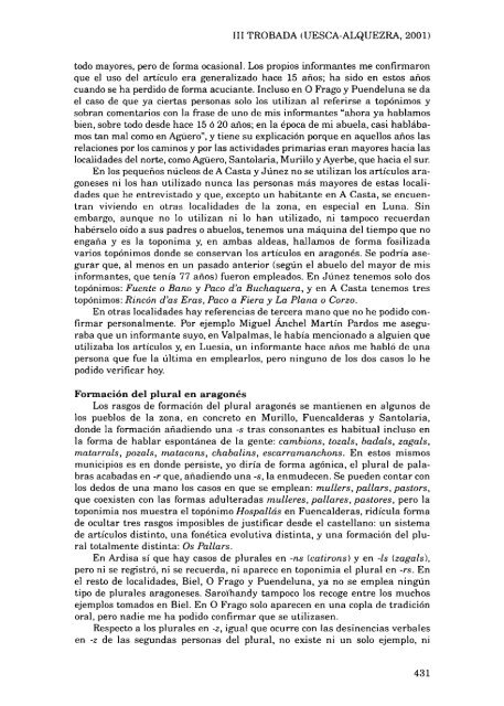 22. Estudios y rechiras arredol d´a lengua aragonesa y a suya ...