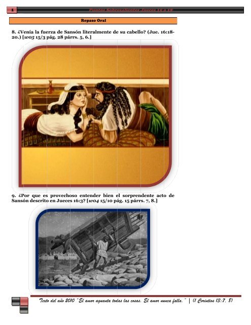 Jueces 15 A 18 Puntos Sobresalientes