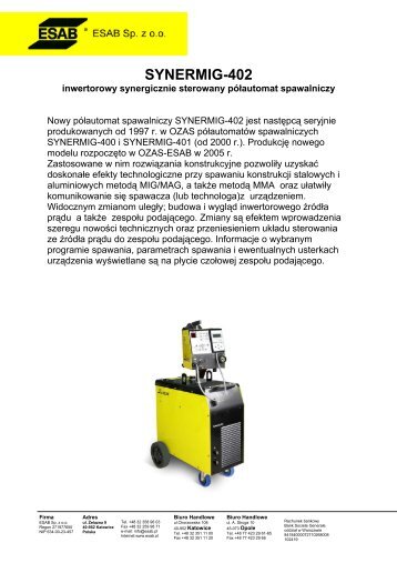 Synermig 402.pdf - ROBOPROJEKT sp. z oo