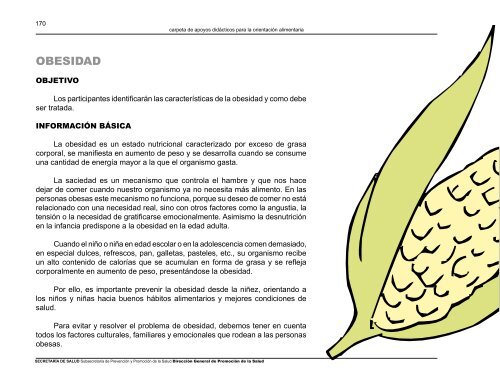 Carpeta de apoyos didácticos para la orientación alimentaria