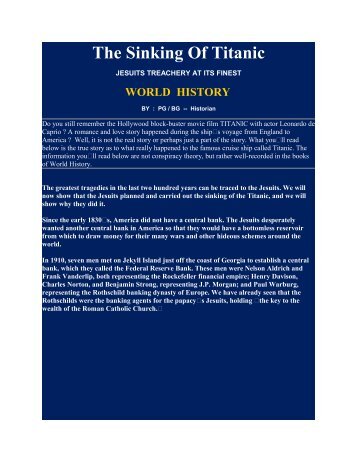 The Sinking Of Titanic - Decrypted Matrix