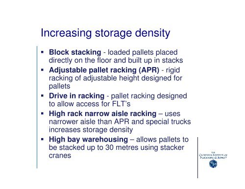 L5-11 Storage And Distribution - Greenwich School of Management