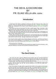 THE DEVIL & EXCORCISM BY FR. ELIAS VELLA ... - Kosmalta.org