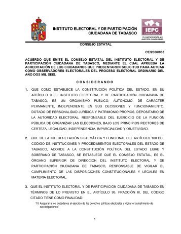 Instituto Electoral y de Participación Ciudadana de Tabasco