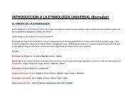 Etimología Origen