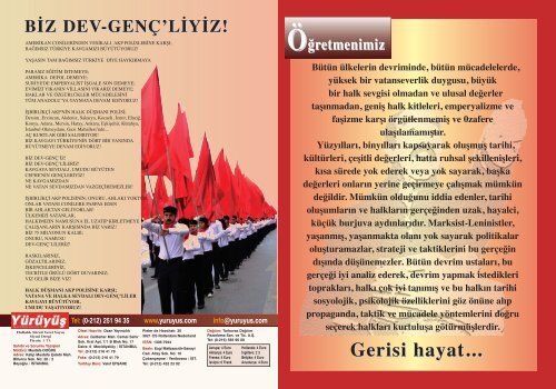 Halk Düşmanı AKP Saldırıyor BİZ DEV-GENÇ'LİLER - Yürüyüş