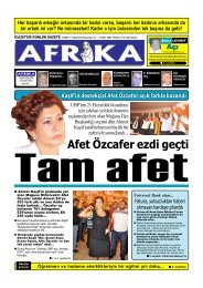 17 Eylül 2012.p65 - Afrika Gazetesi