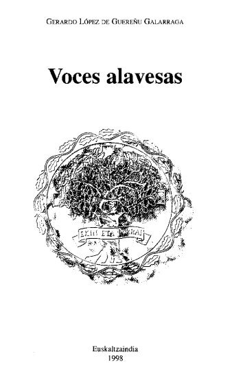 Voces alavesas - Euskaltzaindia