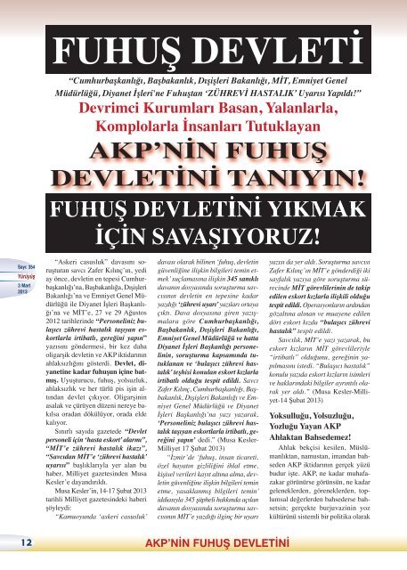 AKP'NİN FUHUŞ DEVLETİNİ - Yürüyüş