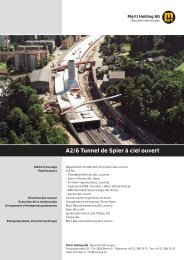 A2/6 Tunnel de Spier Ã  ciel ouvert - Marti Holding AG