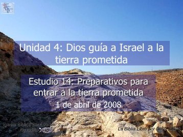 Preparativos para entrar a la tierra prometida - Iglesia Biblica ...