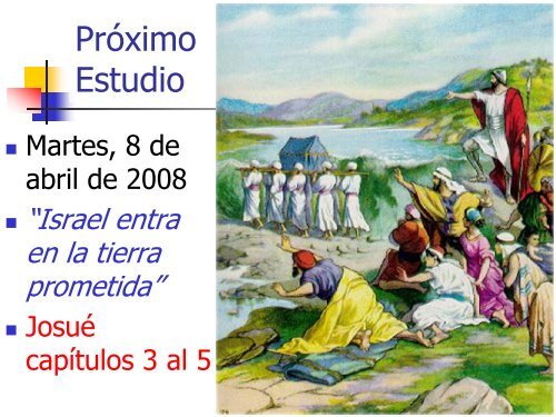 Preparativos para entrar a la tierra prometida - Iglesia Biblica ...