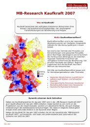 MB-Research Kaufkraft 2007 - Michael Bauer Research GmbH