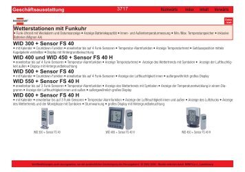 WID 300 + Sensor FS 40 WID 400 und WID 450 + Sensor FS 40 H ...