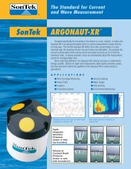 SonTek/YSI Argonaut-XR (Extended Range) Brochure