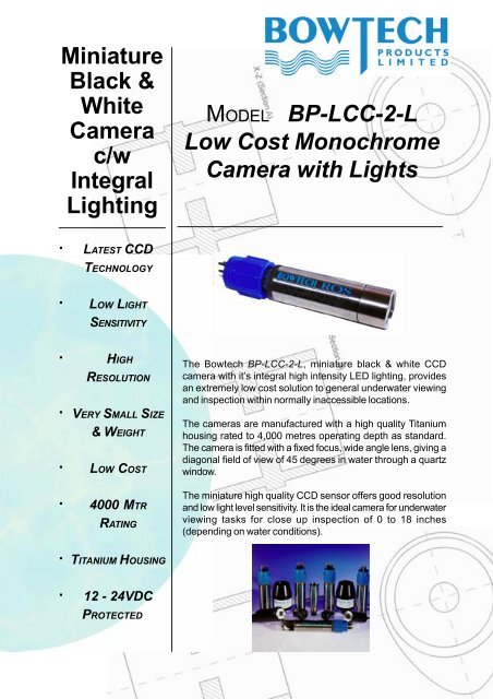 BP-LCC-2-L Low Cost Monochrome Camera with Lights