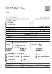Personalfragebogen - neue Mitarbeiter - KOM - Ott & Partner