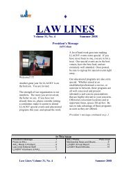 LAW LINES - AALL