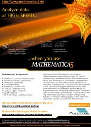 Mathematica Zusatzpakete - ADDITIVE Soft und Hardware für ...