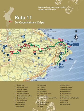 Ruta 11 De Cocentaina a Calpe - Comunidad Valenciana