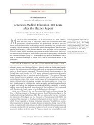 American Medical Education 100 Years after the Flexner Report