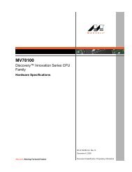 MV78100 Hardware Specification - Marvell