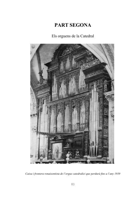orguens i organistes catedralicis de la valencia del ... - Lo Rat Penat