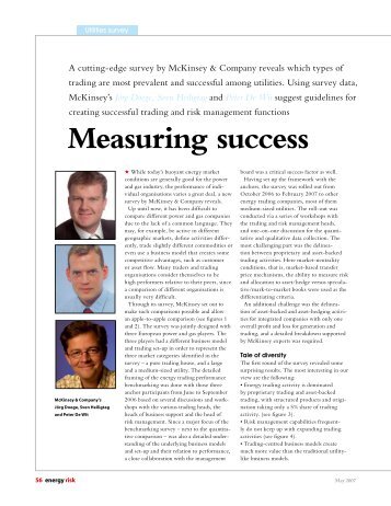 Measuring success - McKinsey & Company