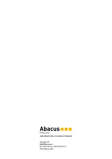 Memòria 2008 - Abacus