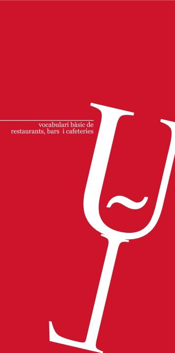 Vocabulari bàsic de restaurants, bars i cafeteries - Ajuntament de ...