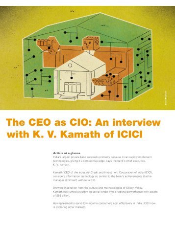 The CEO as CIO: An interview with KV - McKinsey & Company