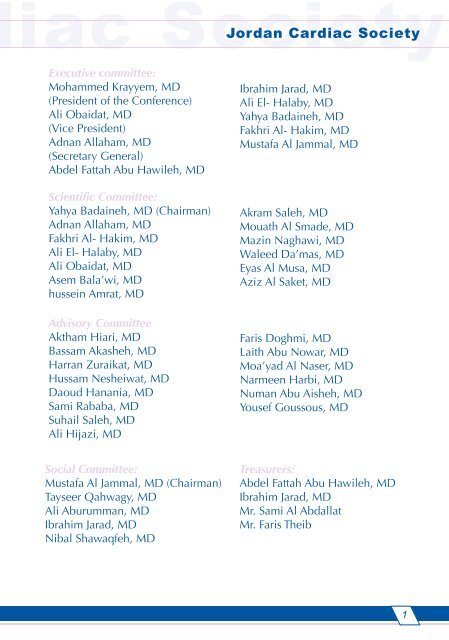 Mohammed Krayyem, MD - the Jordan Cardiac Society