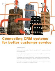 Connecting CRM systems for better customer service - McKinsey ...