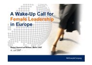 A Wake-Up Call for Female Leadership in Europe - McKinsey ...