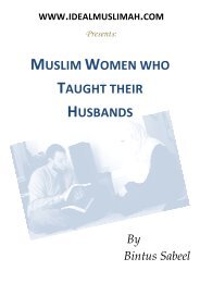 Muslim Women who taught their Husbands