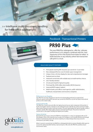 PR90 Plus - Globalis International
