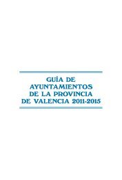 guia de ayuntamientos provincia de valencia 201... - Diputación de ...