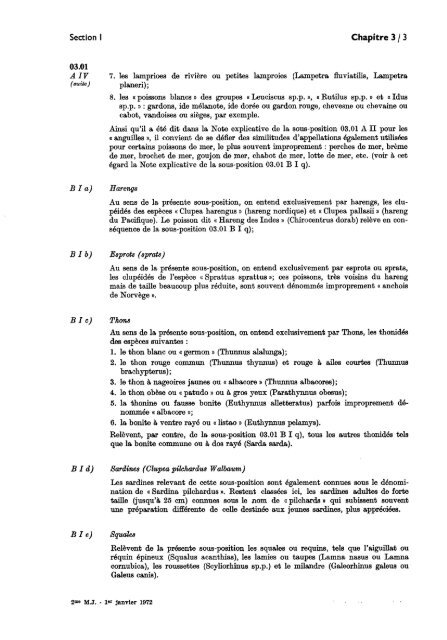 notes explicatives tarif douanier communautés européennes