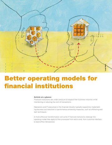 Better operating models for financial institutions - McKinsey ...