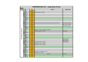 CRONOGRAMA ANUAL 2013 - Colegio Almenar de Pirque