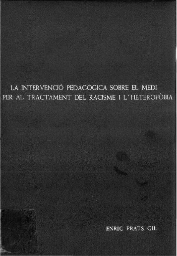 La intervención pedagógica sobre el medio para el tratamiento del ...