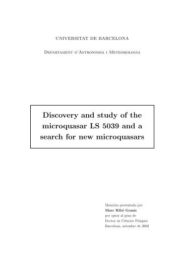 Universitat de - Departament d'Astronomia i Meteorologia ...