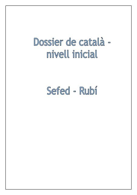 dossier de català inicial - rubiautoformacio - home
