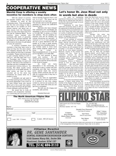 Filipino Star - June 2011 Issue