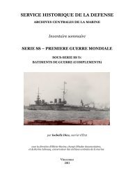 2011_SS Yc_inventaire sommaire - Service historique de la défense