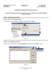 Konfigurationsanleitung für Outlook Express - MDCC