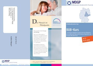 Infoflyer BUB-Kurs - MDGP