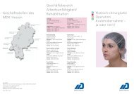 Geschäftsbereich Arbeitsunfähigkeit/ Rehabilitation ... - MDK-Hessen