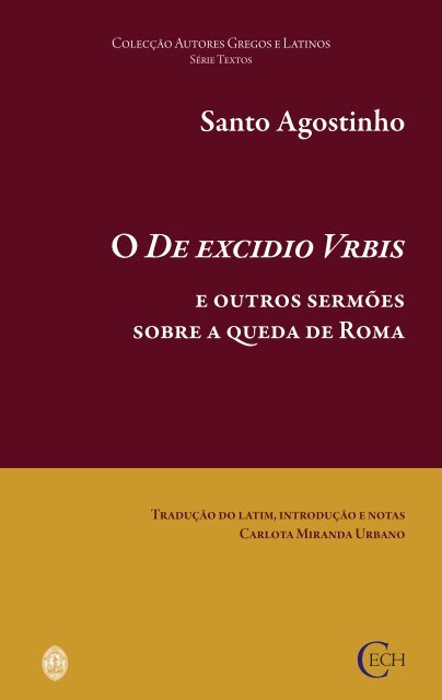 De Excidio Urbis e outros Sermões - Universidade de Coimbra