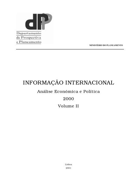 INFORMAÇÃO INTERNACIONAL - Departamento de Prospectiva e ...